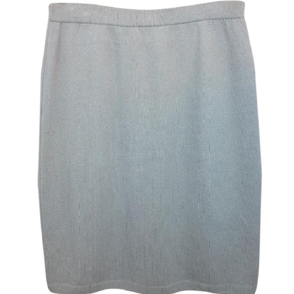 St. John Dresses & Skirts - St. John  Elastic Waist Light Blue Knit Pencil
